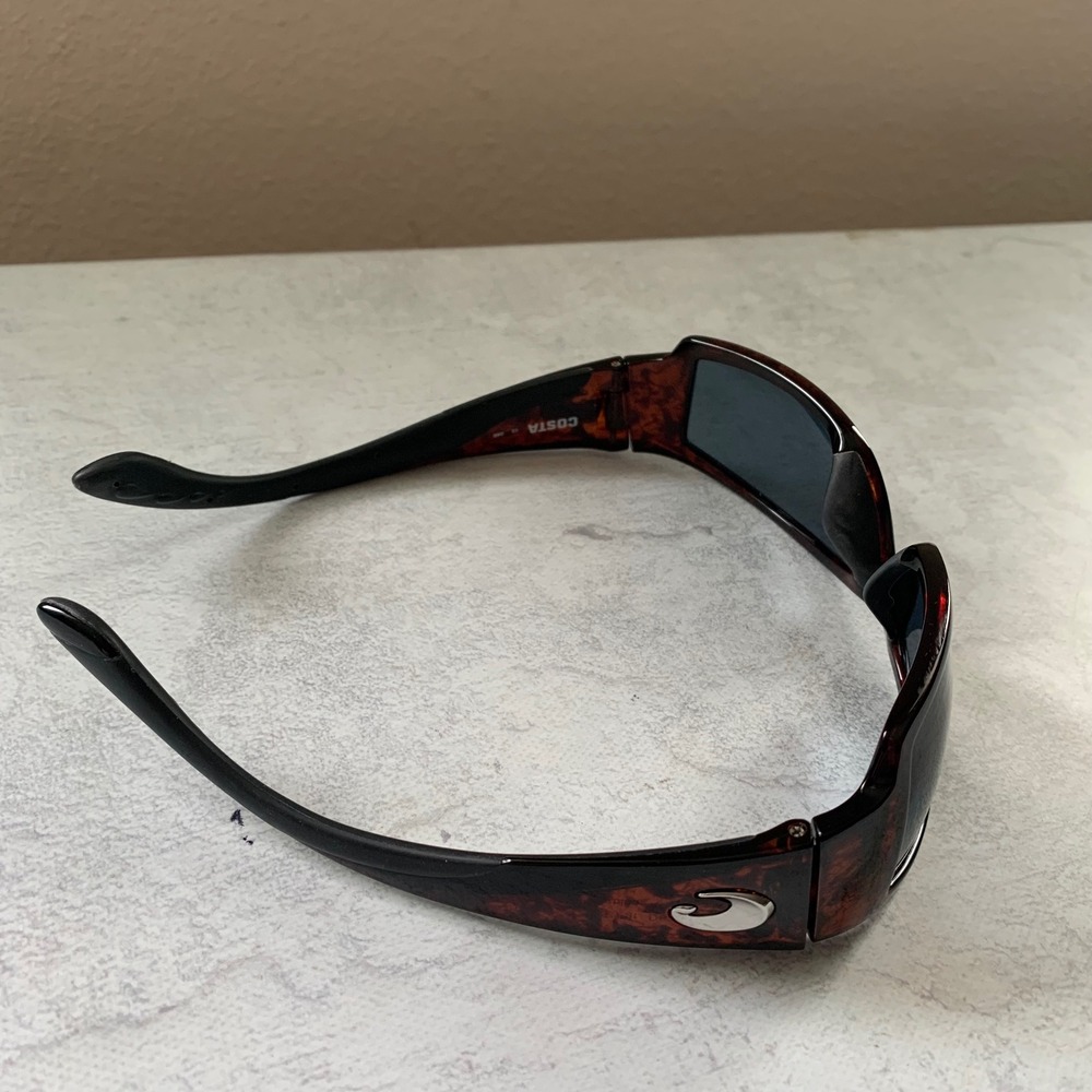 Costa Del Mar Corbina CB10 Polarized Sunglasses Brown Frame Gray Lens 580P Men's - Picture 9 of 16